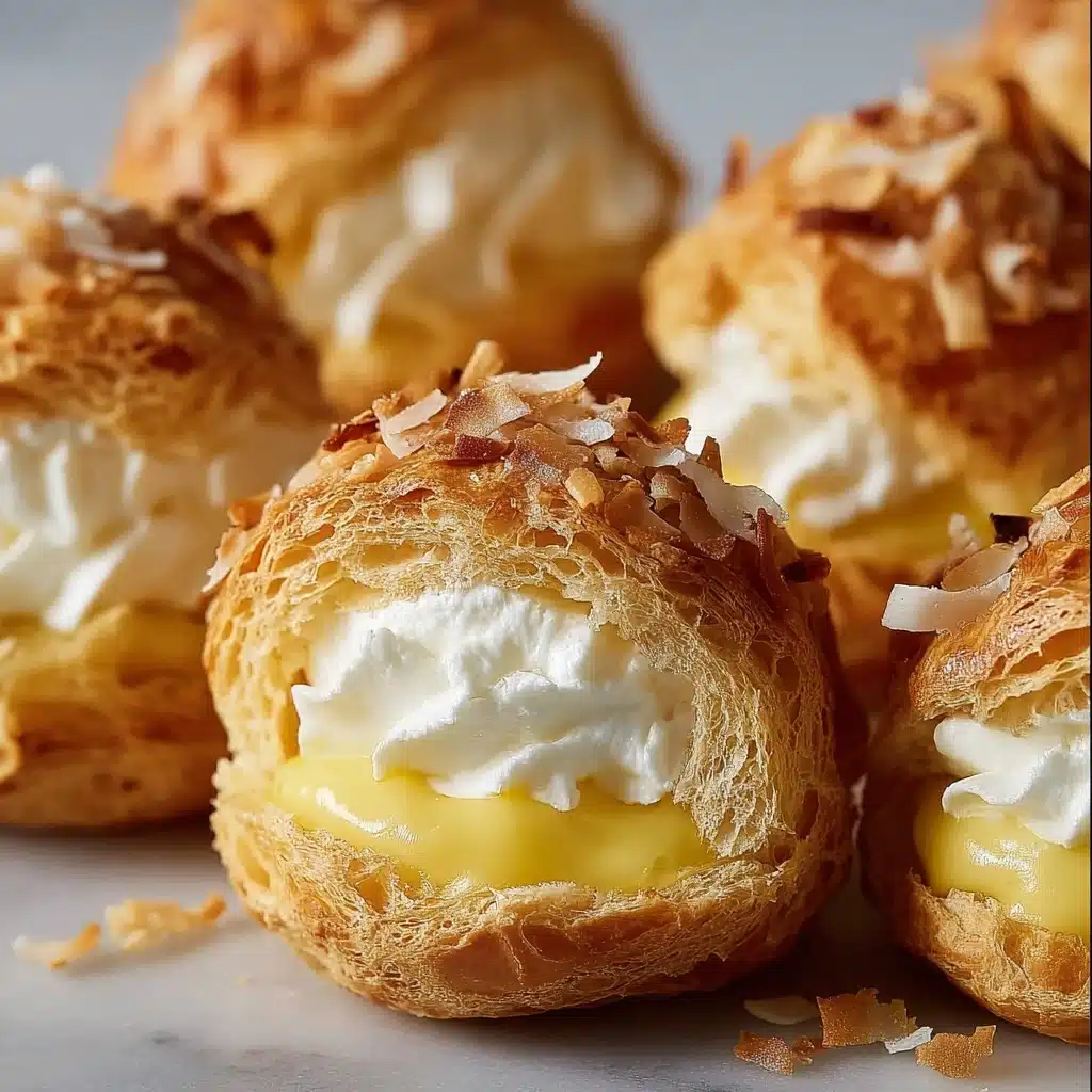 Tropical Mango Coconut Puffs Recipe