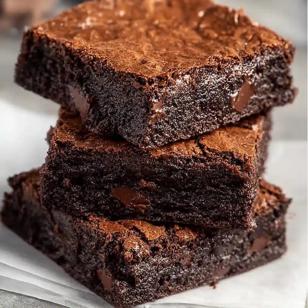 Eggless Yogurt Brownies Recipe - Recipe Image
