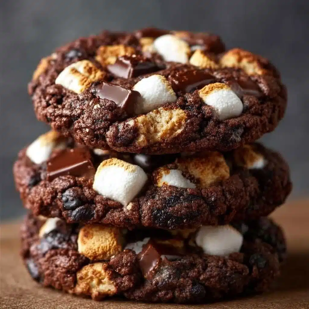 S’mores Chocolate Cookies Recipe - Recipe Image