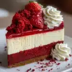 Strawberry Red Velvet Cheesecake Recipe