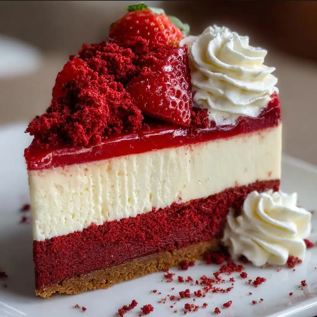 Strawberry Red Velvet Cheesecake Recipe