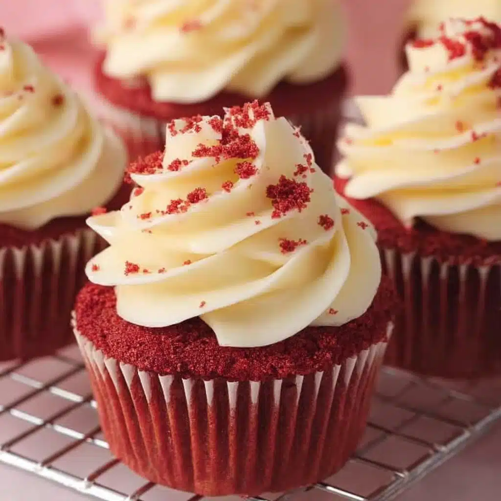 Red Velvet Cupcakes with Buttercream Frosting Recipe - Recipe Image
