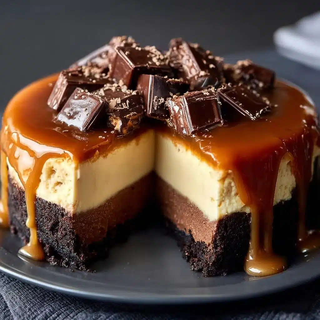 Caramel Brownie Cheesecake Recipe - Recipe Image
