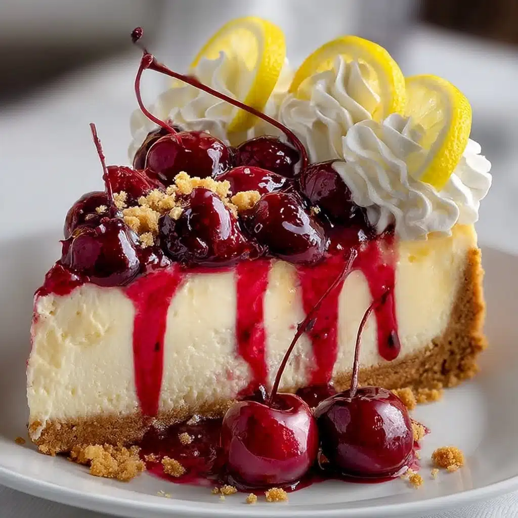 Cherry Lemon Dream Cheesecake Recipe - Recipe Image