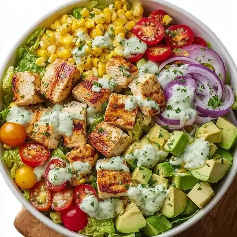 Grilled Chicken Avocado Salad Recipe