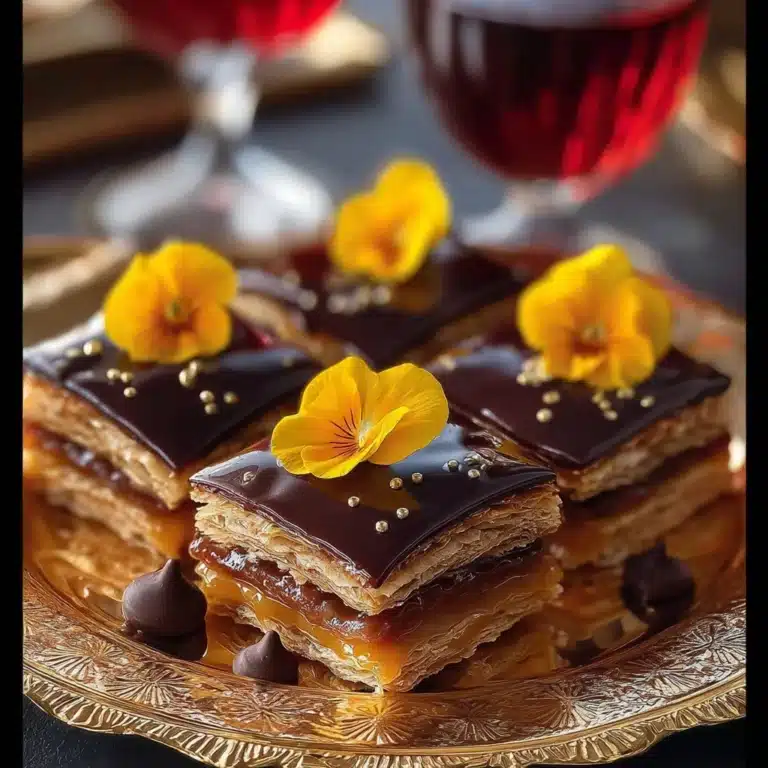 Caramel Chocolate Mille-Feuille Recipe