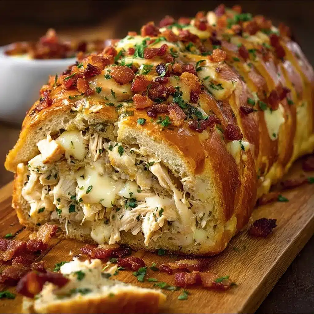 Chicken Bacon Ranch Stuffed Bread Recipe