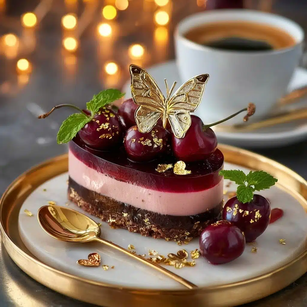 Cherry Mousse Cake with Chocolate Base Recipe