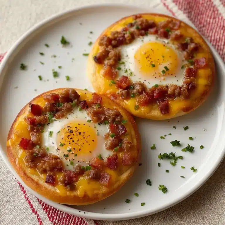 English Muffin Breakfast Pizza Recipe