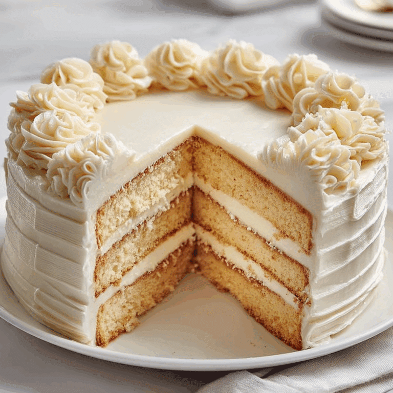 Old-Fashioned Vanilla Cake Recipe