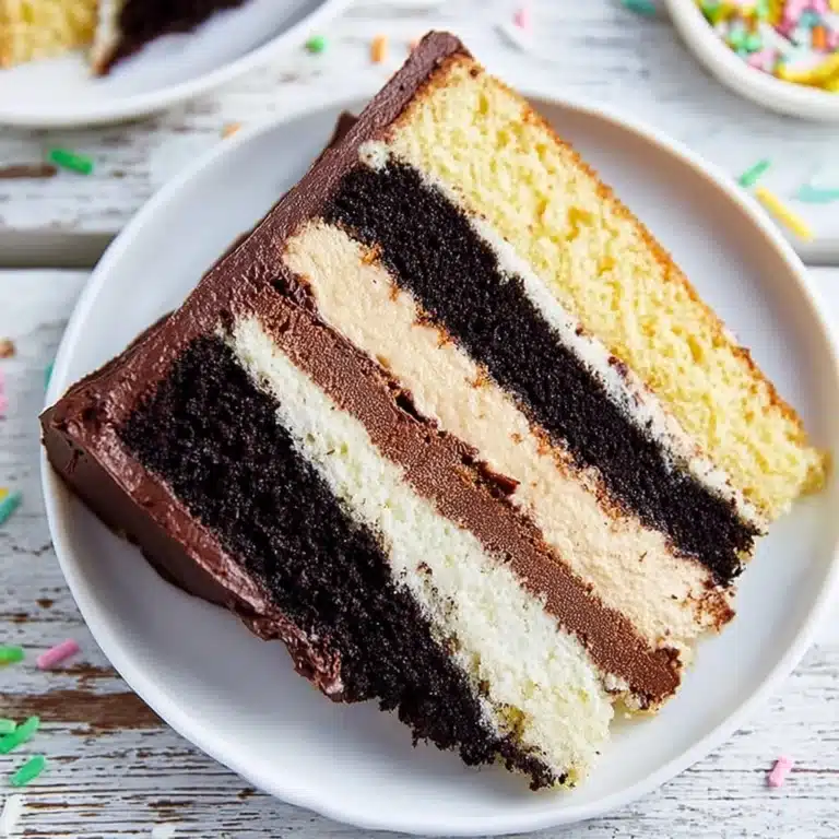 Chocolate-Vanilla Marble Cake (Two-Layer or Swirled) Recipe