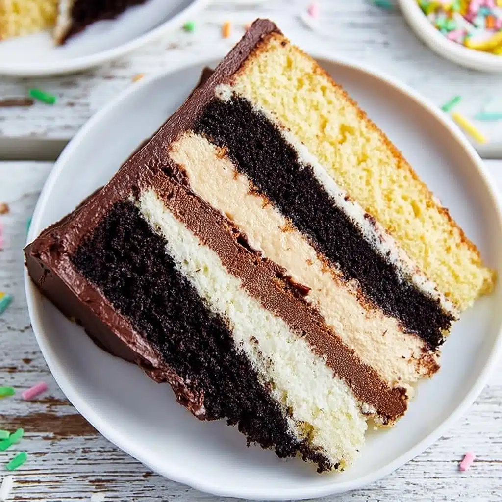 Chocolate-Vanilla Marble Cake (Two-Layer or Swirled) Recipe