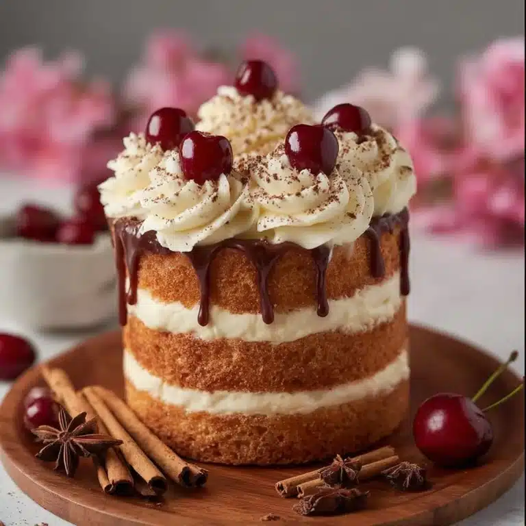 Cherry & Cinnamon Layer Cake Recipe