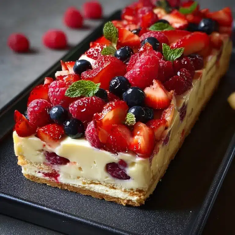 Berry Cream Cheesecake (No-Bake) Recipe