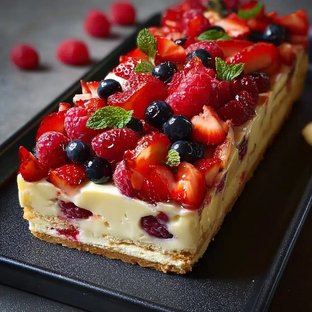 Berry Cream Cheesecake (No-Bake) Recipe