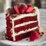 Red Velvet Cake with Strawberries Recipe