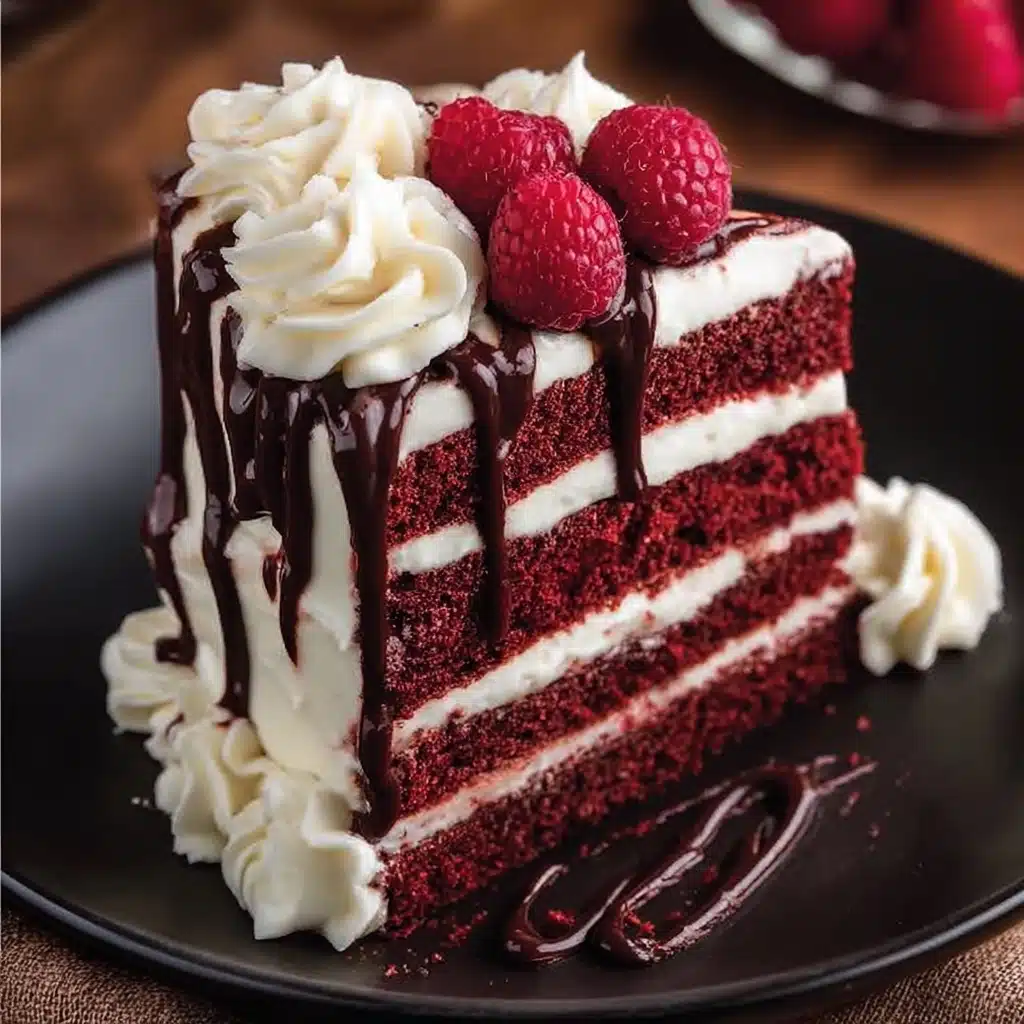 Red Velvet Cake with Cream Cheese Frosting Recipe - Recipe Image