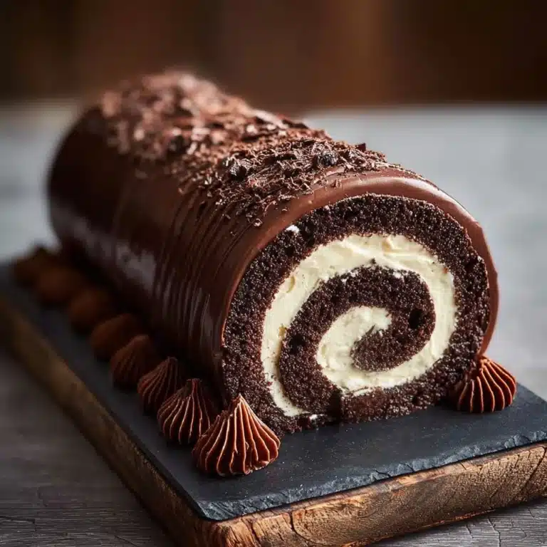 Chocolate Swiss Roll Cake Recipe