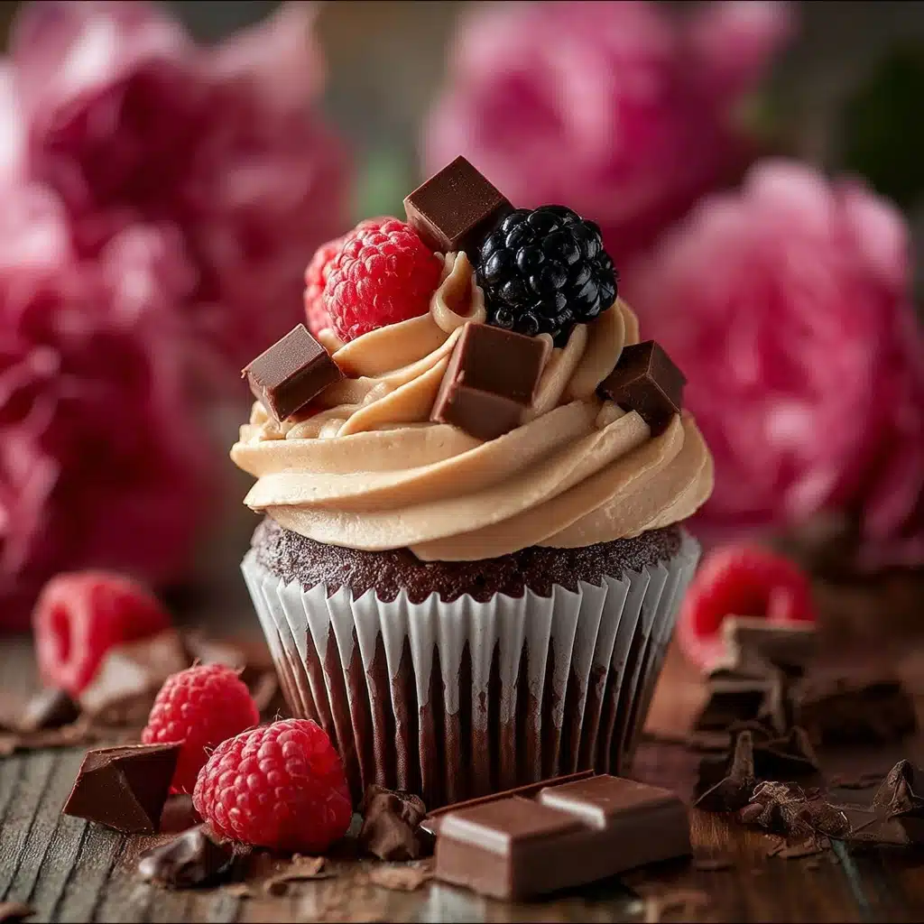 Chocolate Berry Cupcakes Recipe - Recipe Image