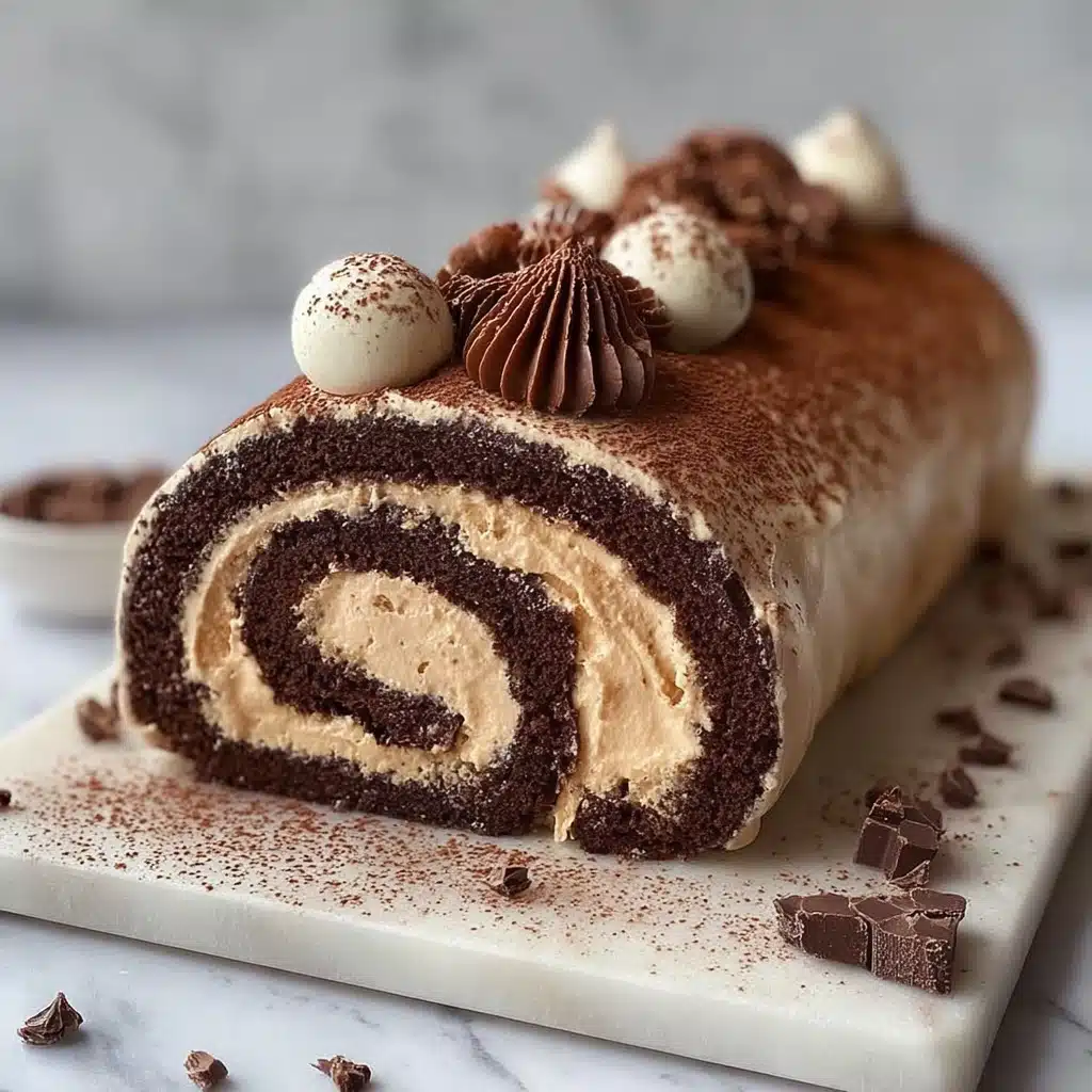 Chocolate Coffee Swiss Roll Recipe - Recipe Image