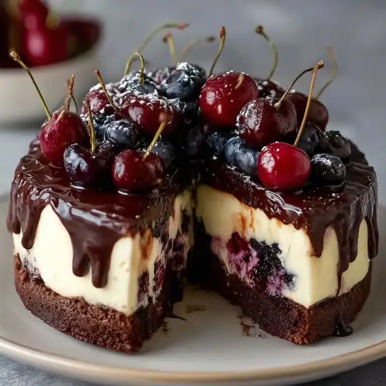 No-Bake Black Forest Cheesecake** Recipe