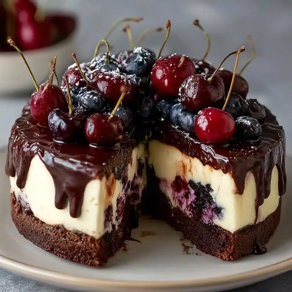 No-Bake Black Forest Cheesecake** Recipe - Recipe Image