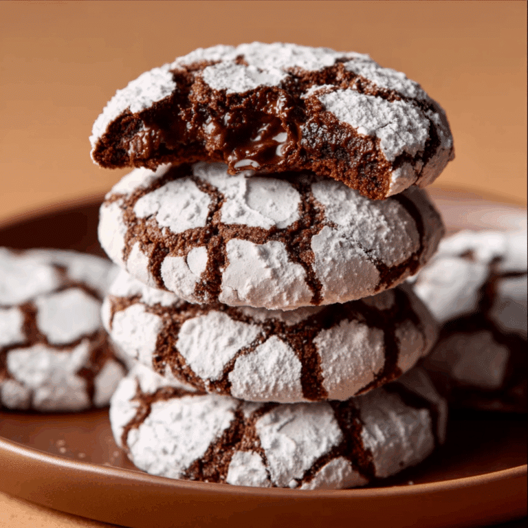 Brownie Crinkle Cookies Recipe