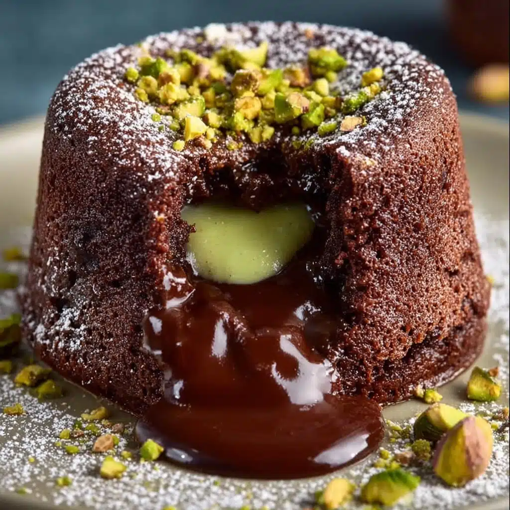 Pistachio Chocolate Lava Cakes That Melt From the Middle Recipe