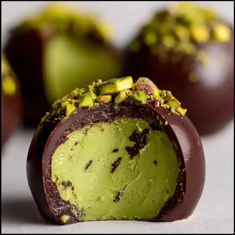 Pistachio Ganache Truffles Recipe