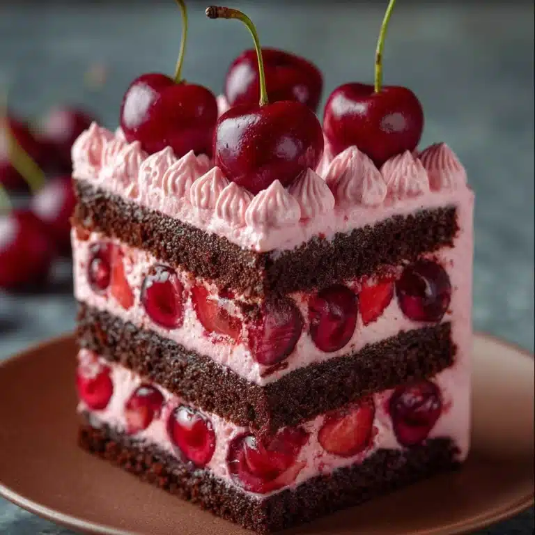Chocolate Cherry Layer Cake Recipe