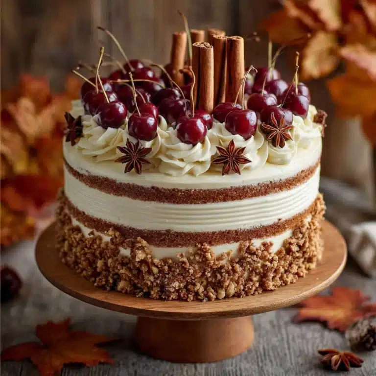 Festive Spiced Cherry Cake Recipe