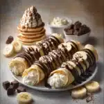 Chocolate Drizzled Banana Cream Crepes Recipe