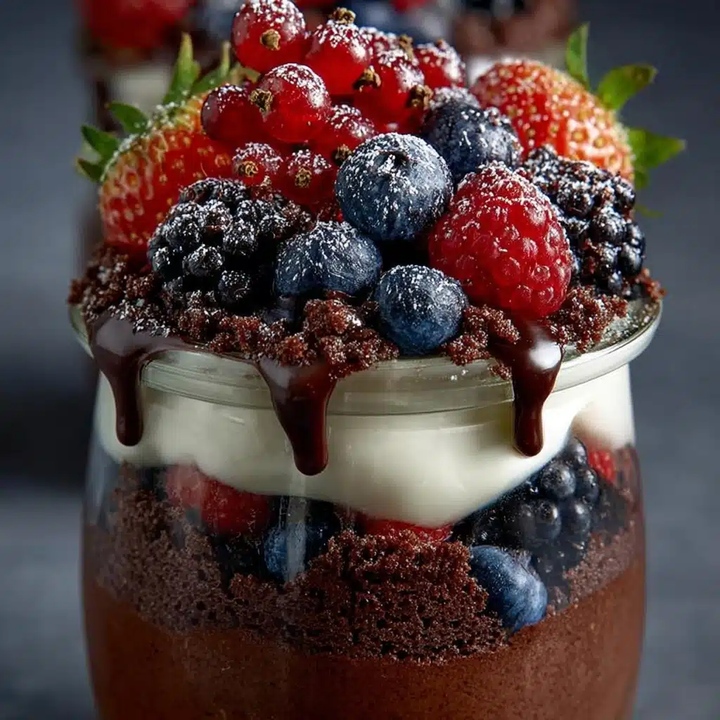 Chocolate Berry Trifles in Jars Recipe - Recipe Image