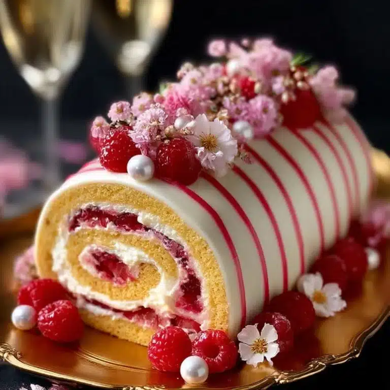 Raspberry & White Chocolate Swiss Roll Recipe