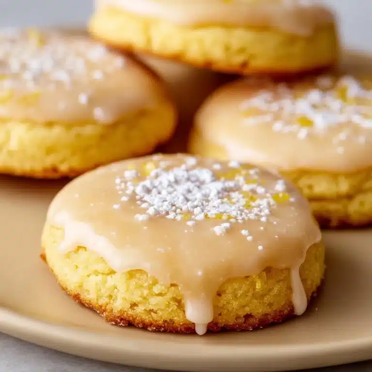Lemon Meltaway Cookies with Sweet Lemon Glaze Recipe