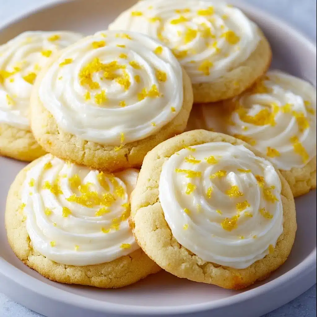 Zesty Lemon Frosted Cookies Recipe - Recipe Image