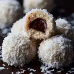 No Bake Coconut Cookie Balls with Chocolate Centers Recipe