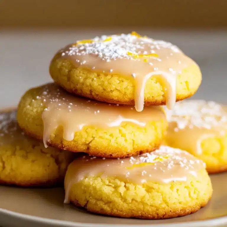 Lemon Meltaway Cookies with Sweet Lemon Glaze Recipe