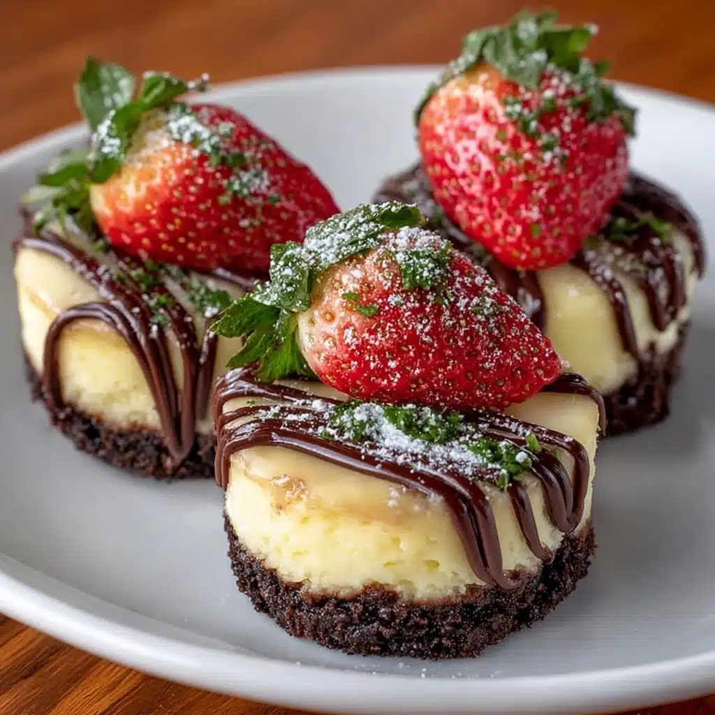 Chocolate Dipped Strawberry Cheesecake Bites Recipe