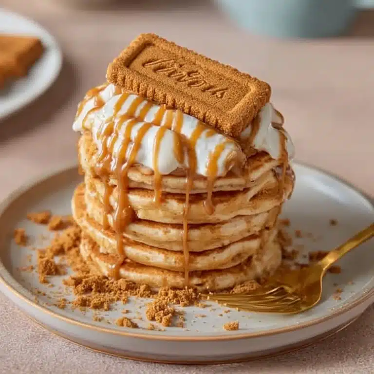 Lotus Biscoff Pancakes Recipe