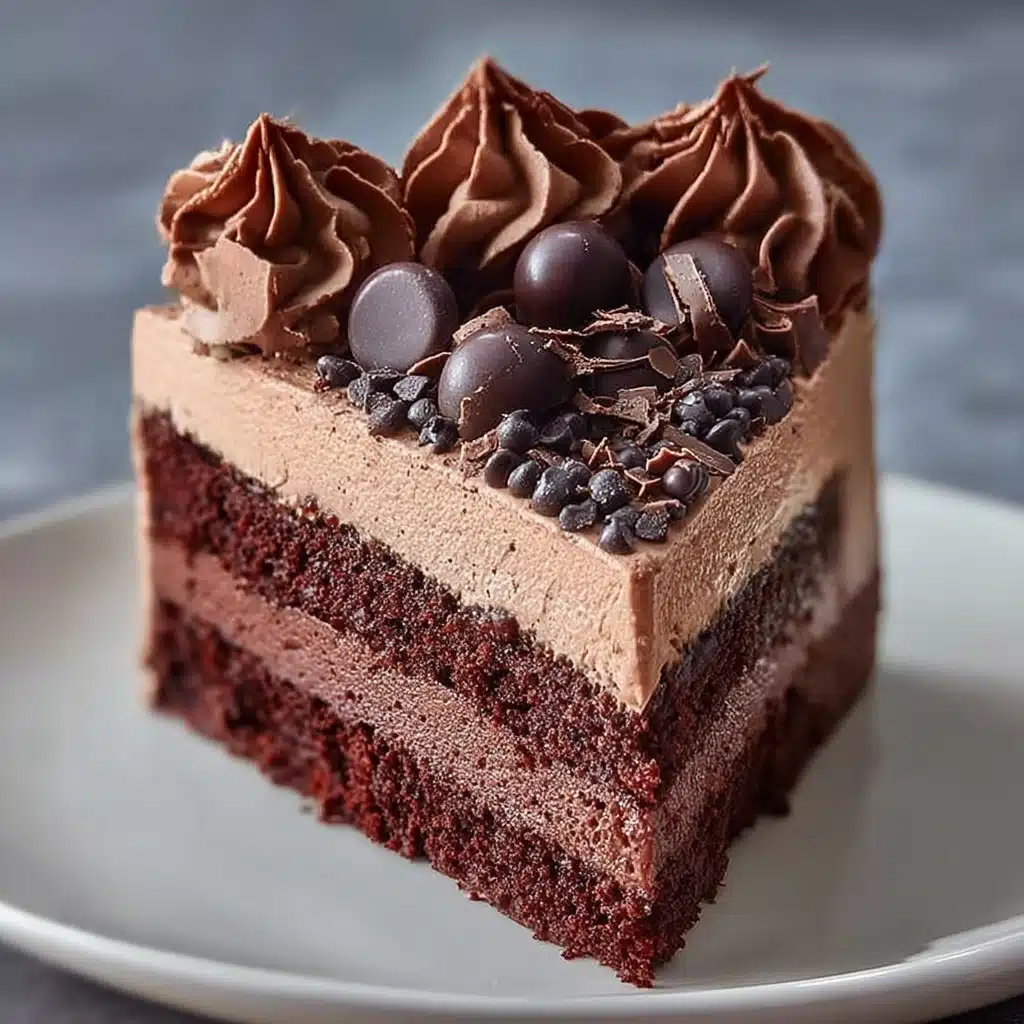 Chocolate Mousse Frosting Cake Recipe