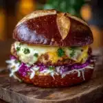 Oktoberfest Maple Mustard Chicken Burger Recipe