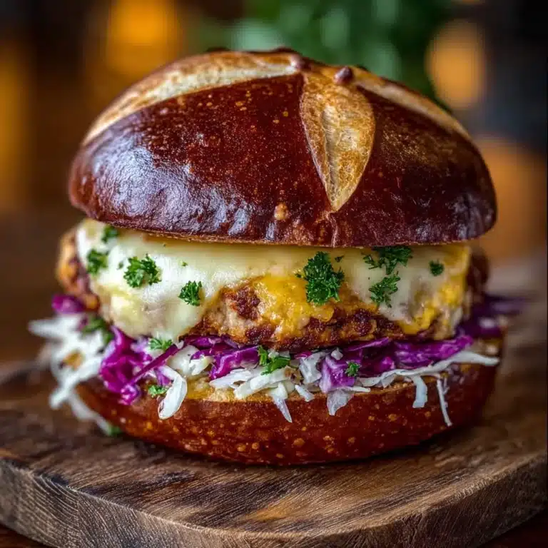 Oktoberfest Maple Mustard Chicken Burger Recipe