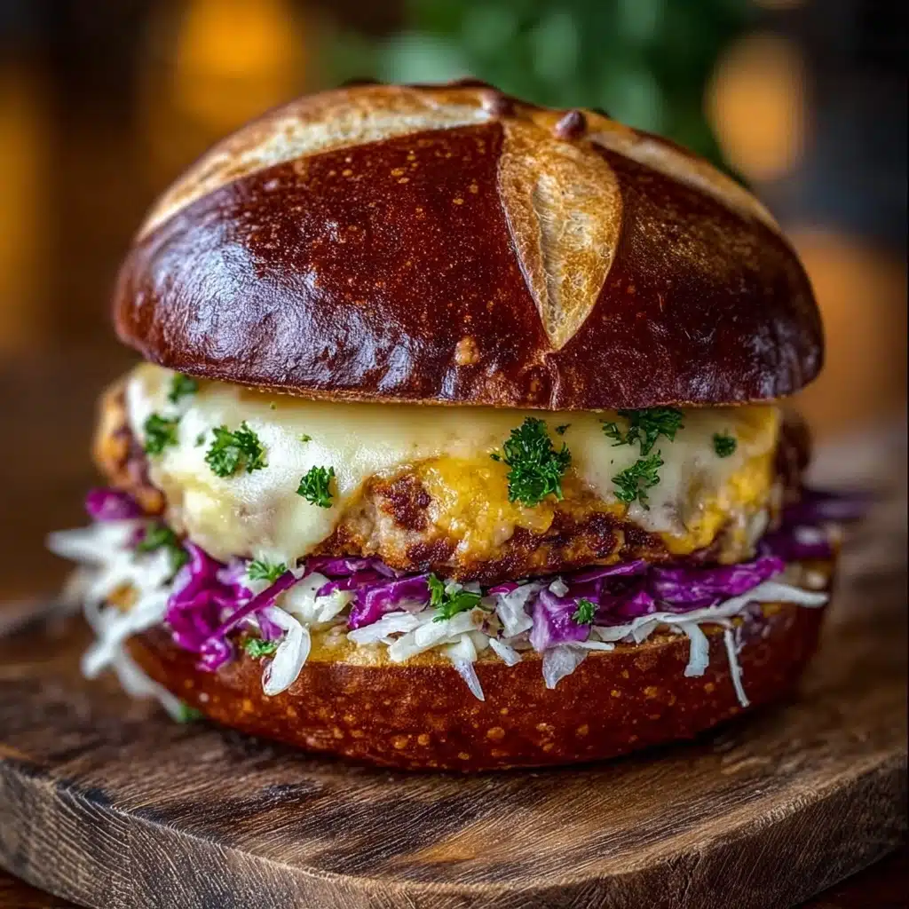 Oktoberfest Maple Mustard Chicken Burger Recipe - Recipe Image