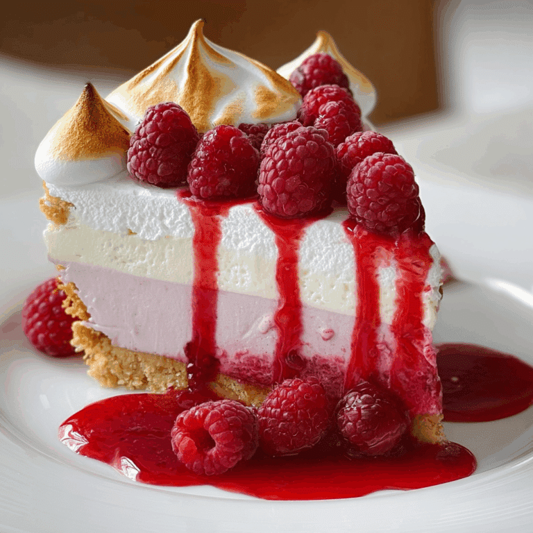 Heavenly Lemon Raspberry Meringue Cheesecake Recipe