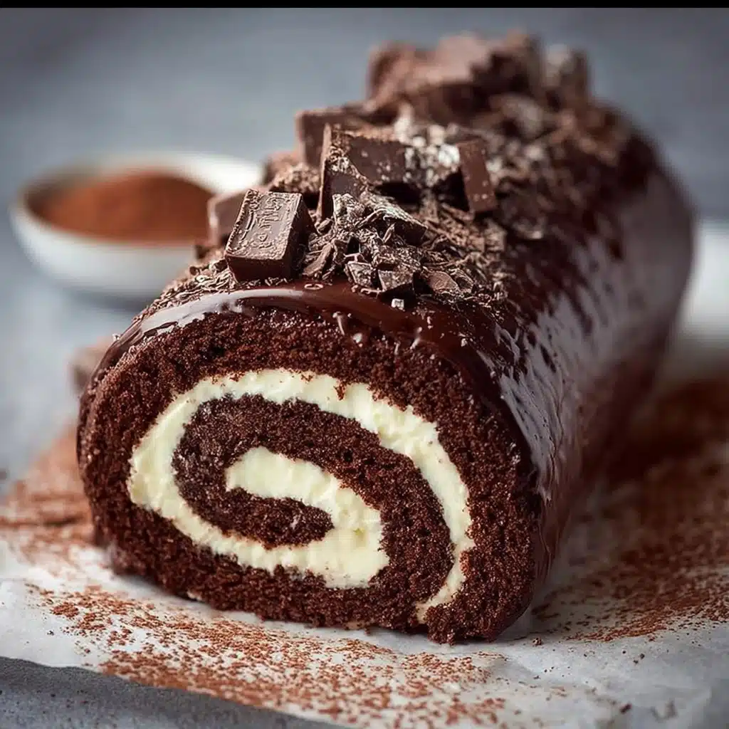 Chocolate Swiss Roll Cake Recipe