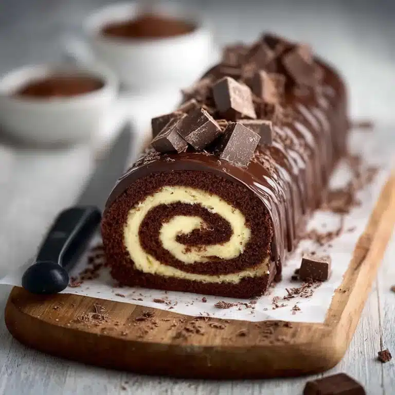 Chocolate Swiss Roll Cake Recipe