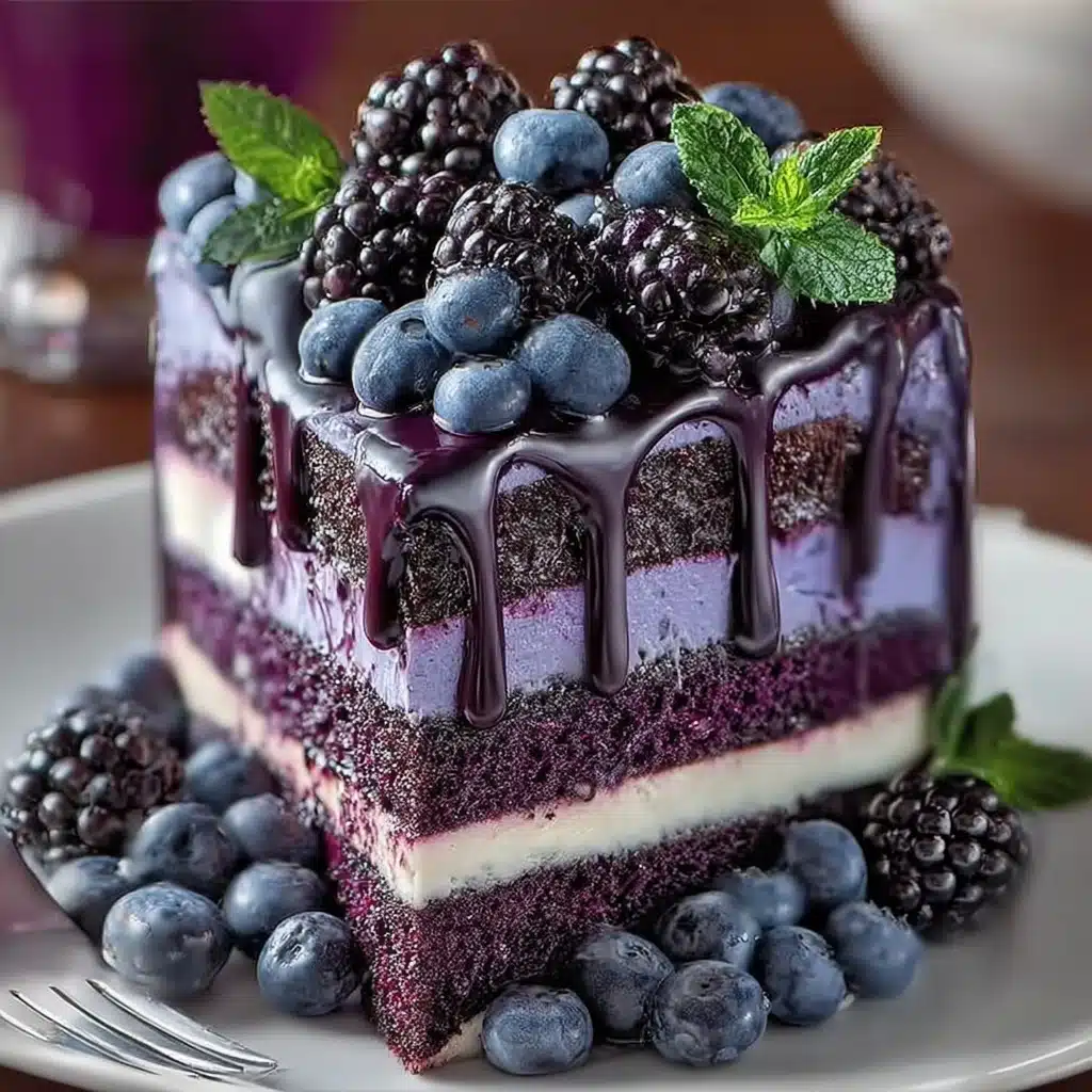 Blueberry & Blackberry Layer Cake Recipe - Recipe Image