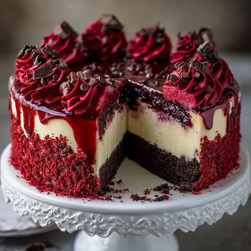 Red Velvet Cheesecake Layer Cake Recipe
