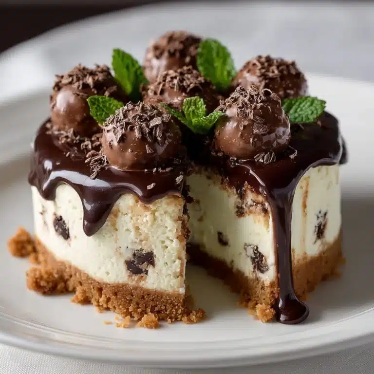 No-Bake Mint Chocolate Chip Cheesecake Recipe